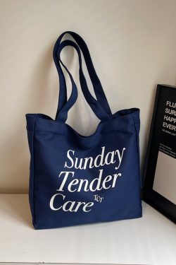 Trendy Canvas Tote Bag for Women, 2025 Casual Single-Shoulder Design, Spacious Student Bag, Everyday Essential