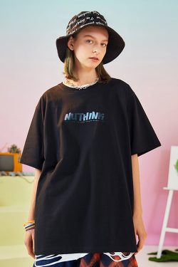 Trendy Cartoon Bear Loose Unisex Short Sleeve T-Shirt for Men and Women - Summer National Style Casual Tee