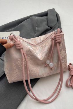 Trendy Chinese-Style Women's Shoulder Tote Bag 2025 – Large Capacity Crossbody Bag for Commuting and Everyday Use