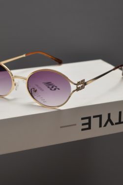 Trendy Cyberpunk Metal Oval Sunglasses for Women - Flattering High-End Style for Round Faces, Hip-Hop Party Accessory