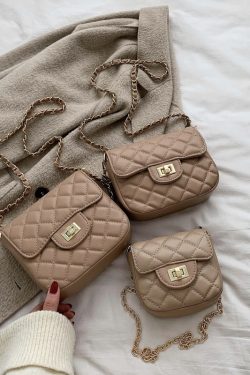 Trendy Diamond Quilted Crossbody Handbag for Women, Korean Style Shoulder Bag, Versatile Fashionable 2025 Design