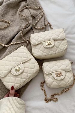 Trendy Diamond Quilted Crossbody Handbag for Women, Korean Style Shoulder Bag, Versatile Fashionable 2025 Design