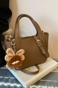 Trendy Korean Style Bucket Bag for Women - Minimalist Versatile Shoulder Bag for Winter 2025, High-End Casual Fashion