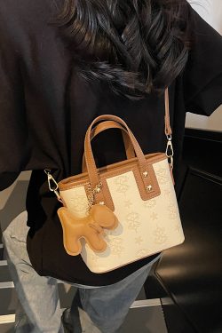 Trendy Korean Style Crossbody Bucket Bag - Cute Handheld Shoulder Bag for Spring 2025 Fashion