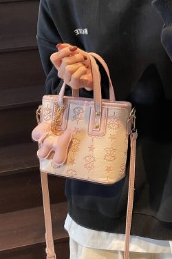 Trendy Korean Style Crossbody Bucket Bag - Cute Handheld Shoulder Bag for Spring 2025 Fashion