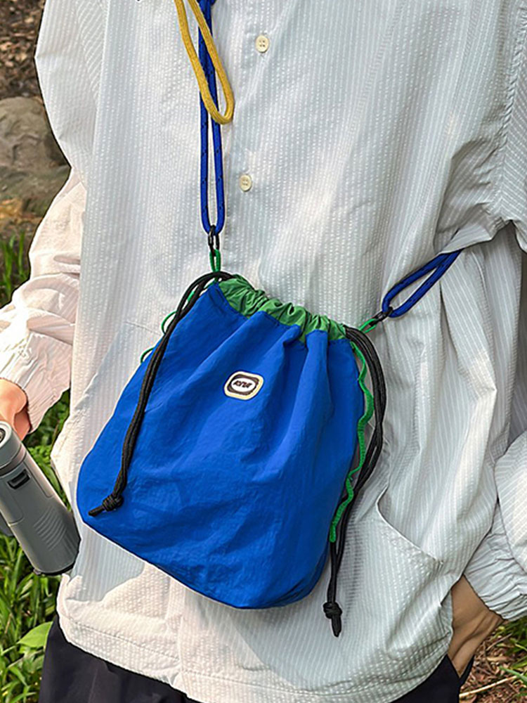 Trendy Korean Style Large Capacity Nylon Crossbody Bucket Bag for Women - Summer 2025 Niche Design Trendy Korean Style Large Capacity Nylon Crossbody Bucket Bag for Women - Summer 2025 Niche Design