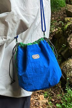 Trendy Korean Style Large Capacity Nylon Crossbody Bucket Bag for Women - Summer 2025 Niche Design