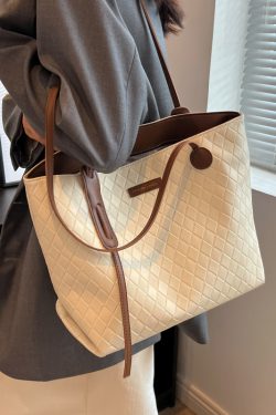 Trendy Large Capacity Single-Shoulder Tote Bag for Women - Versatile Commuting Style for Spring Summer 2025