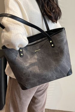 Trendy Large-Capacity Tote Bag for Women, Stylish Commuter Shoulder Bag, Chic 2025 Fashion Essential