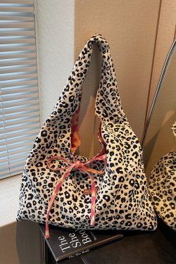 Trendy Leopard Print Tote Bag for Women - Large Capacity Shoulder Bag for Class and Commuting, 2025 Fashion Must-Have