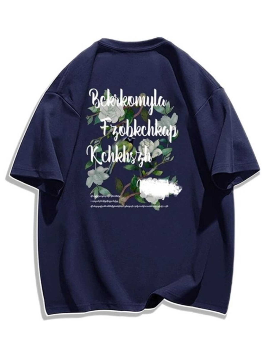 Trendy Loose Fit Short Sleeve T-Shirt for Women - Plus Size Hip-Hop Style, Casual Cotton Top for Chubby Girls Trendy Loose Fit Short Sleeve T-Shirt for Women - Plus Size Hip-Hop Style, Casual Cotton Top for Chubby Girls