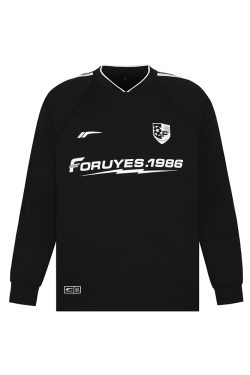 Trendy Loose-Fit Spliced Long Sleeve Sports Top for Couples – Quick-Dry Moisture-Wicking Outdoor Wear for Spring and Autumn