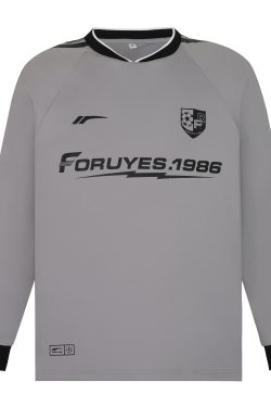 Trendy Loose-Fit Spliced Long Sleeve Sports Top for Couples – Quick-Dry Moisture-Wicking Outdoor Wear for Spring and Autumn