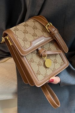 Trendy Mini Square Bag for Women - 2025 French-Style Retro Phone Bag for Spring and Summer, Fashionable Small Crossbody Purse