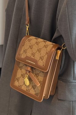 Trendy Mini Square Bag for Women - 2025 French-Style Retro Phone Bag for Spring and Summer, Fashionable Small Crossbody Purse