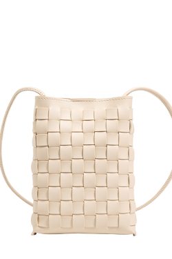 Trendy Minimalist Woven Crossbody Bag for Women, Casual Single Shoulder Phone Bag, High-Capacity 2025 Style