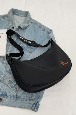 Trendy Nylon Oxford Shoulder Dumpling Bag for Women - Large Capacity Crossbody Bag for Students and Commuting, 2025 Style