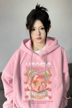 Trendy Plus-Size Hooded Sweatshirt for Women, Autumn Winter 2025 American Style Loose Jacket, Casual Lazy Hong Kong Fashion