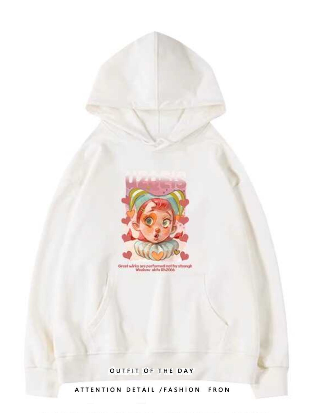 Trendy Plus-Size Hooded Sweatshirt for Women, Autumn Winter 2025 American Style Loose Jacket, Casual Lazy Hong Kong Fashion Trendy Plus-Size Hooded Sweatshirt for Women, Autumn Winter 2025 American Style Loose Jacket, Casual Lazy Hong Kong Fashion