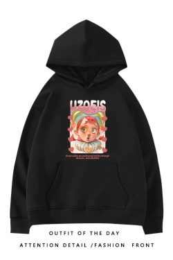 Trendy Plus-Size Hooded Sweatshirt for Women, Autumn Winter 2025 American Style Loose Jacket, Casual Lazy Hong Kong Fashion