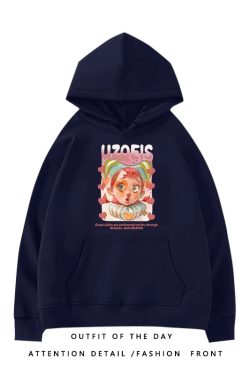 Trendy Plus-Size Hooded Sweatshirt for Women, Autumn Winter 2025 American Style Loose Jacket, Casual Lazy Hong Kong Fashion