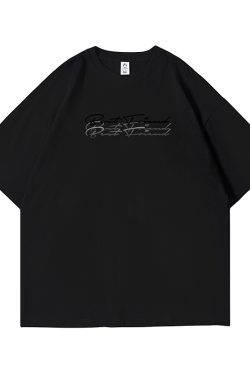 Trendy Plus Size Loose Fit Half-Sleeve T-Shirt for Men, Simple Spring Style with Letter Design, Casual Streetwear Fashion