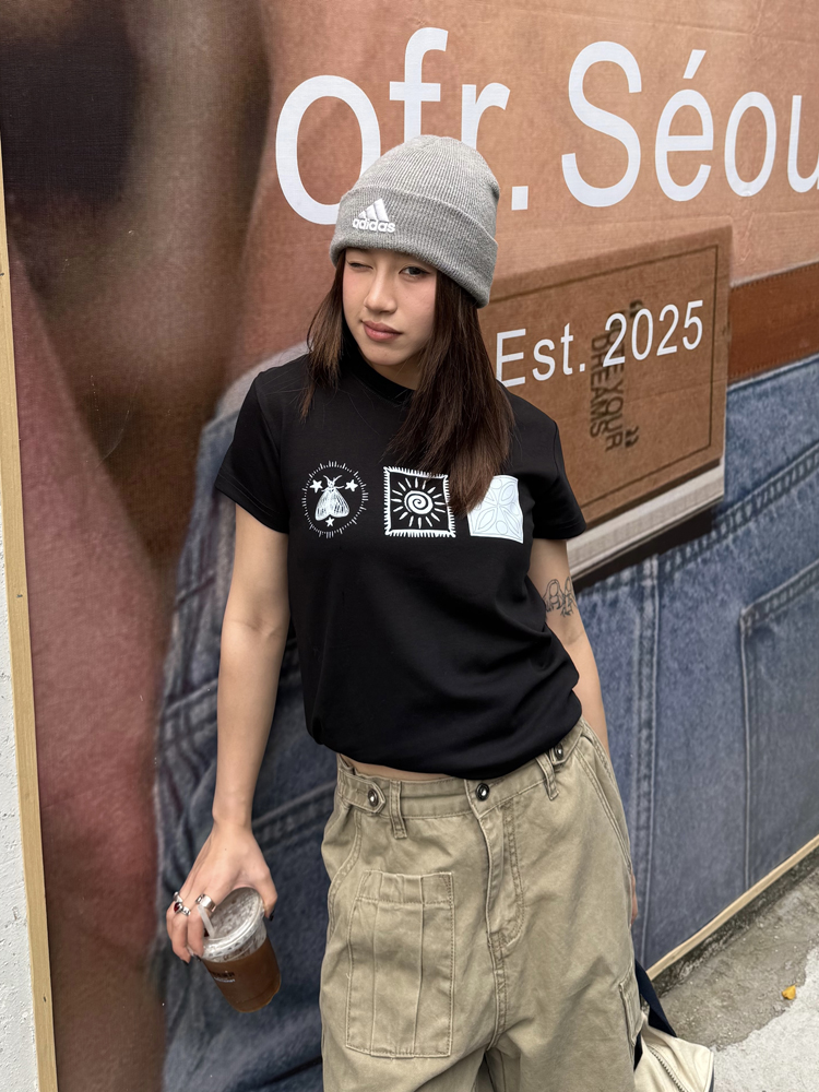 Trendy Printed Round Neck Short Sleeve T-Shirt for Women, Slightly Loose Summer Top, Slimming Fit, Casual Fashion Essential Trendy Printed Round Neck Short Sleeve T-Shirt for Women, Slightly Loose Summer Top, Slimming Fit, Casual Fashion Essential