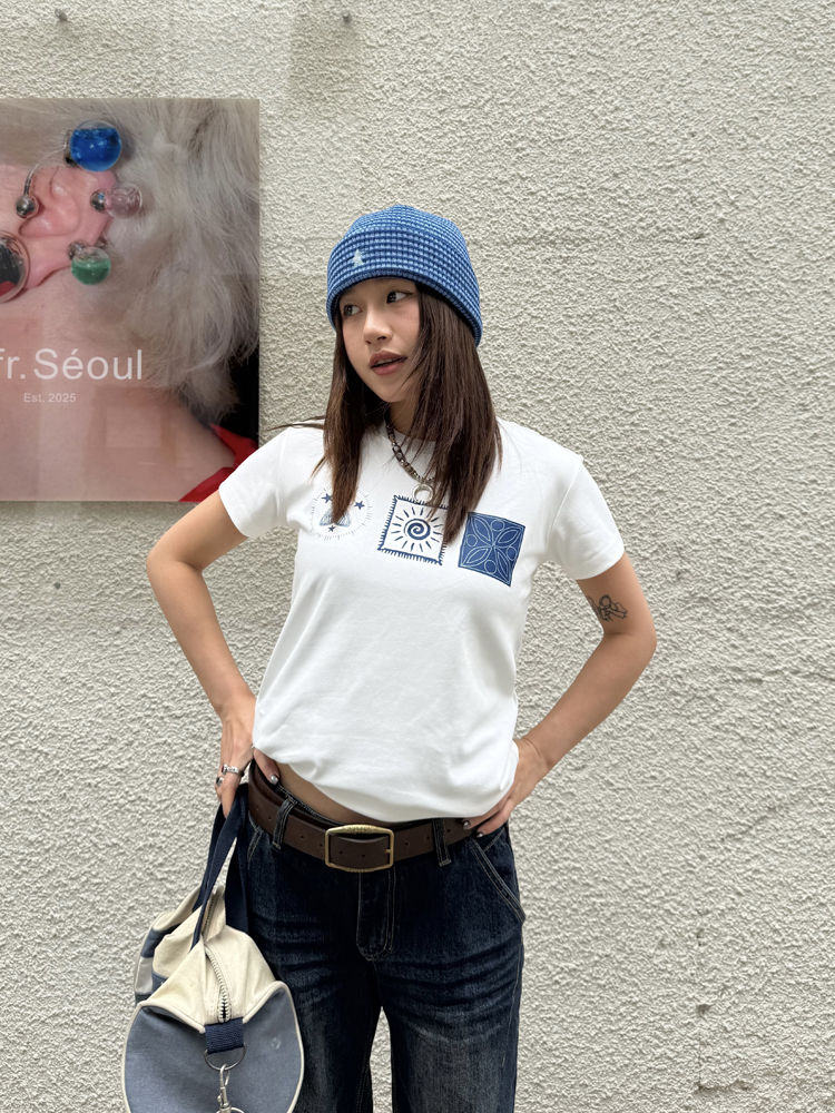 Trendy Printed Round Neck Short Sleeve T-Shirt for Women, Slightly Loose Summer Top, Slimming Fit, Casual Fashion Essential Trendy Printed Round Neck Short Sleeve T-Shirt for Women, Slightly Loose Summer Top, Slimming Fit, Casual Fashion Essential