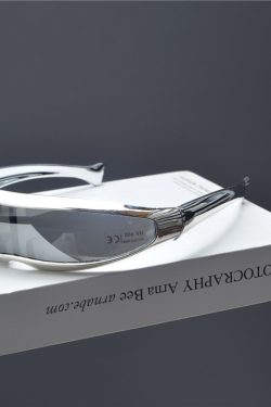 Trendy Punk Retro Laser Sunglasses for Women - Millennial Street Style Cycling and Photography Eyewear