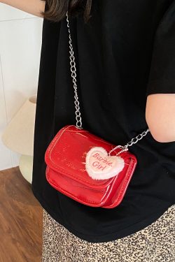 Trendy Red Mini Handbag for Women 2025 - Small Square Crossbody Bag with High-Quality Chain Shoulder Strap