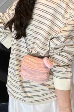 Trendy Red Mini Handbag for Women 2025 - Small Square Crossbody Bag with High-Quality Chain Shoulder Strap