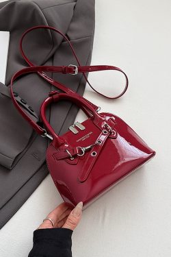 Trendy Red Women's Shoulder Bag - High-End 2025 Commuter Crossbody Shell Bag for Fashion Lovers