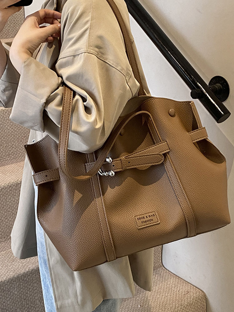 Trendy Retro Drawstring Tote Bag for Women - Large Capacity Casual Shoulder Bag for Spring Summer 2025 Trendy Retro Drawstring Tote Bag for Women - Large Capacity Casual Shoulder Bag for Spring Summer 2025