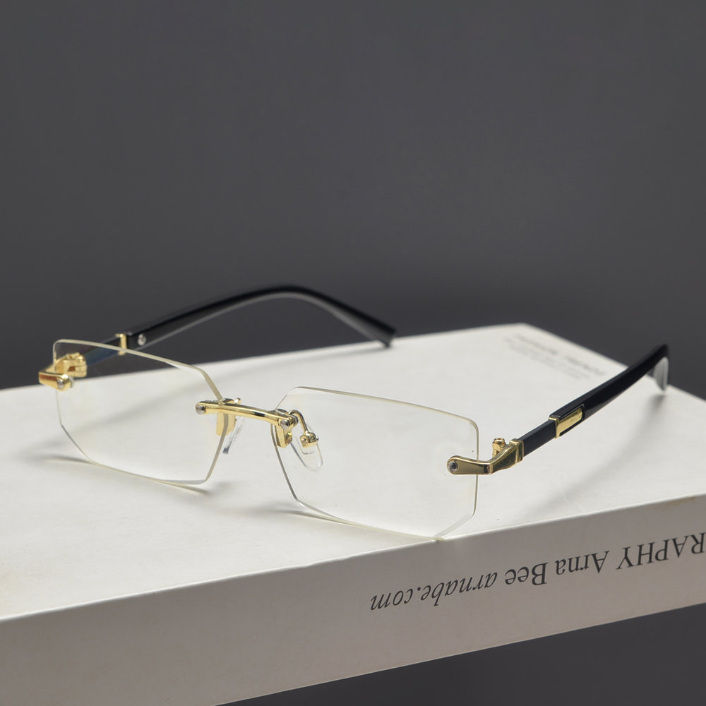 Trendy Retro Frameless Cut-Edge Sunglasses for Men and Women - Slimming Candy-Colored Design for Small Faces Trendy Retro Frameless Cut-Edge Sunglasses for Men and Women - Slimming Candy-Colored Design for Small Faces