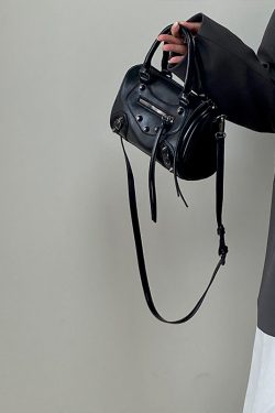 Trendy Retro Motorcycle Bag for Women - Fashionable Shoulder Crossbody Handbag - 2025 Niche Design