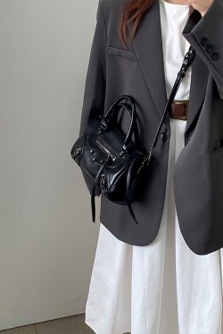 Trendy Retro Motorcycle Bag for Women - Fashionable Shoulder Crossbody Handbag - 2025 Niche Design