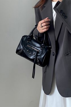 Trendy Retro Motorcycle Bag for Women - Fashionable Shoulder Crossbody Handbag - 2025 Niche Design