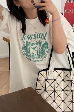 Trendy Retro Pure Cotton Short Sleeve T-Shirt for Men and Women, Plus Size, Loose Fit Hong Kong Style Couple Tee