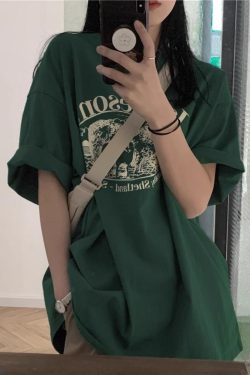 Trendy Retro Pure Cotton Short Sleeve T-Shirt for Men and Women, Plus Size, Loose Fit Hong Kong Style Couple Tee