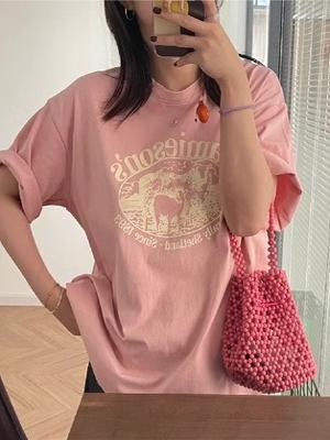 Trendy Retro Pure Cotton Short Sleeve T-Shirt for Men and Women, Plus Size, Loose Fit Hong Kong Style Couple Tee Trendy Retro Pure Cotton Short Sleeve T-Shirt for Men and Women, Plus Size, Loose Fit Hong Kong Style Couple Tee