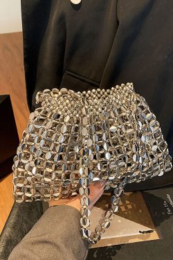 Trendy Rhinestone Drawstring Bucket Bag - Versatile Spring 2025 Shoulder Crossbody Bag with High-End Style