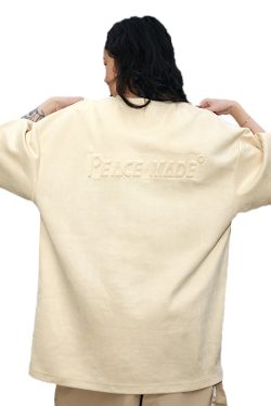 Trendy Suede Short-Sleeve T-Shirt with Steel Stamp, Unisex Loose Fit National Style Tee, Casual Fashion for Men and Women