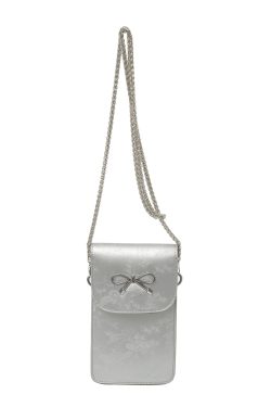 Trendy Summer Crossbody Mini Bag for Women - High-End Touch Screen Silver Phone Bag 2025 Fashion Accessory