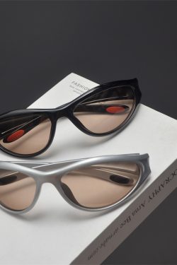 Trendy Summer Millennial Style Street Photography Sunglasses for Small Faces - Colorful Slimming Cycling Shades for Men and Women