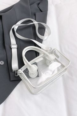 Trendy Summer Silver Transparent Jelly Tote Bag for Women, Small Crossbody Phone Bag, 2025 Fashion Must-Have