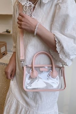 Trendy Summer Silver Transparent Jelly Tote Bag for Women, Small Crossbody Phone Bag, 2025 Fashion Must-Have