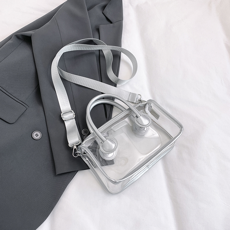 Trendy Summer Silver Transparent Jelly Tote Bag for Women, Small Crossbody Phone Bag, 2025 Fashion Must-Have Trendy Summer Silver Transparent Jelly Tote Bag for Women, Small Crossbody Phone Bag, 2025 Fashion Must-Have