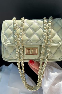 Trendy Women's Chain Shoulder Bag - Spring Summer 2025 Versatile High-End Small Square Bag for Fashion Forward Styles