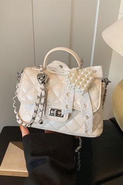 Trendy Women's Diamond Quilted Chain Shoulder Tote Bag - 2025 Fashion Commuter Crossbody Handbag