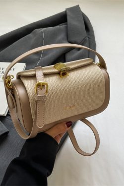 Trendy Women's Korean Style Small Square Handbag - Versatile Minimalist High-End Casual Crossbody Bag for 2025